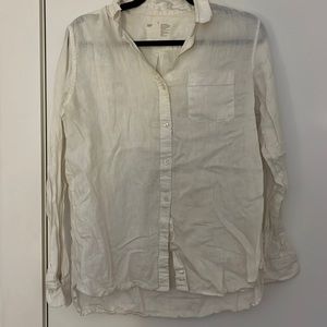 MUJI White Linen Shirt